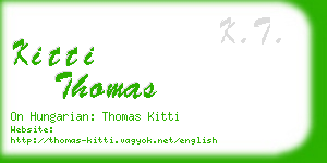 kitti thomas business card